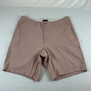 Men's George Flat Front Chino‎ Shorts Size 32 Light Pink